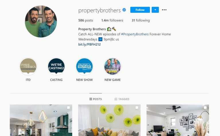 Property Brothers Instagram